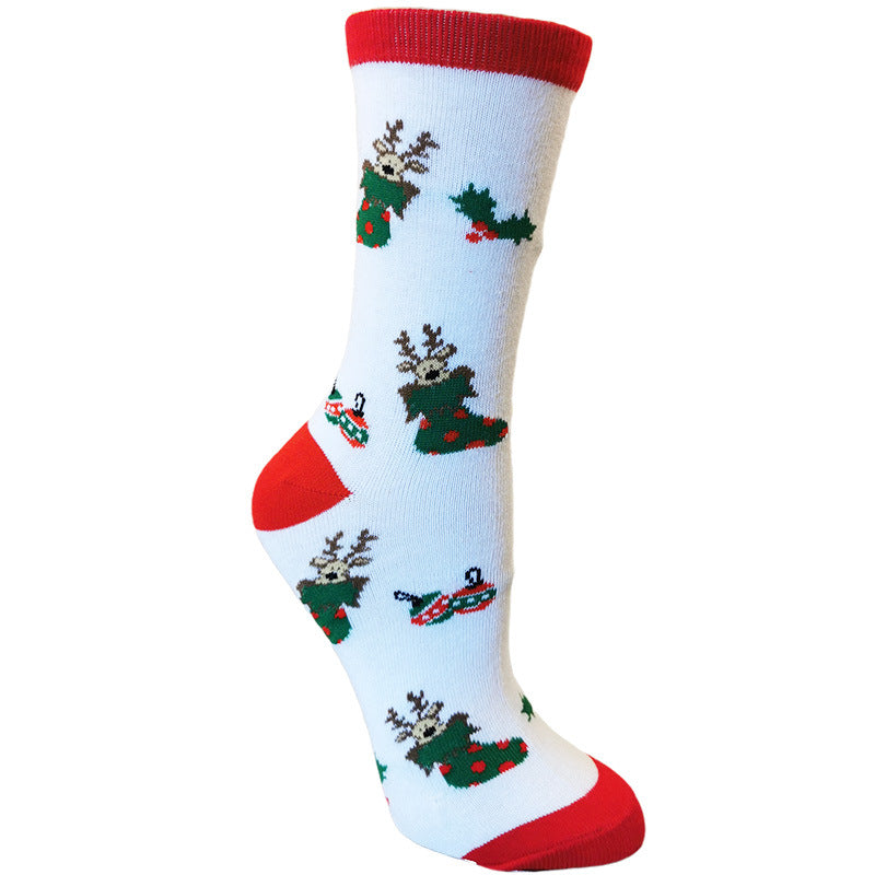 Christmas Socks New Style Cotton Socks Middle Tube Socks