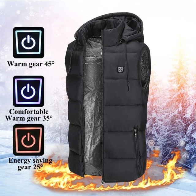 Unisex Usb Electric Heated Vests/Jacket 2019 Upgrade Lightweight