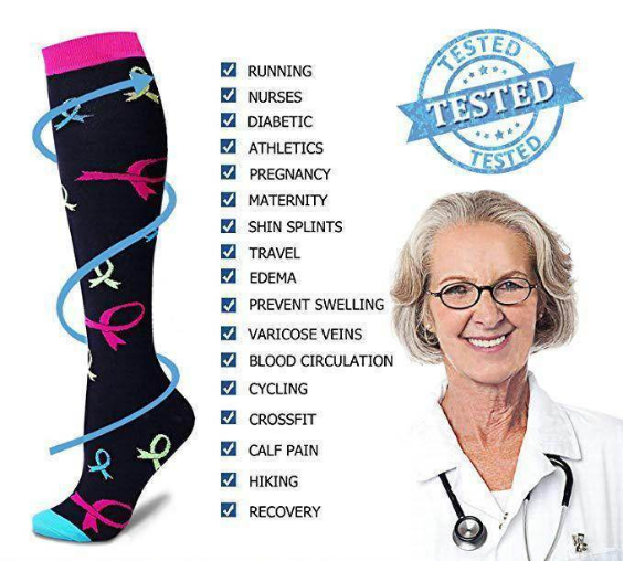 Adult outdoor riding running ventilation pressure socks combination socks