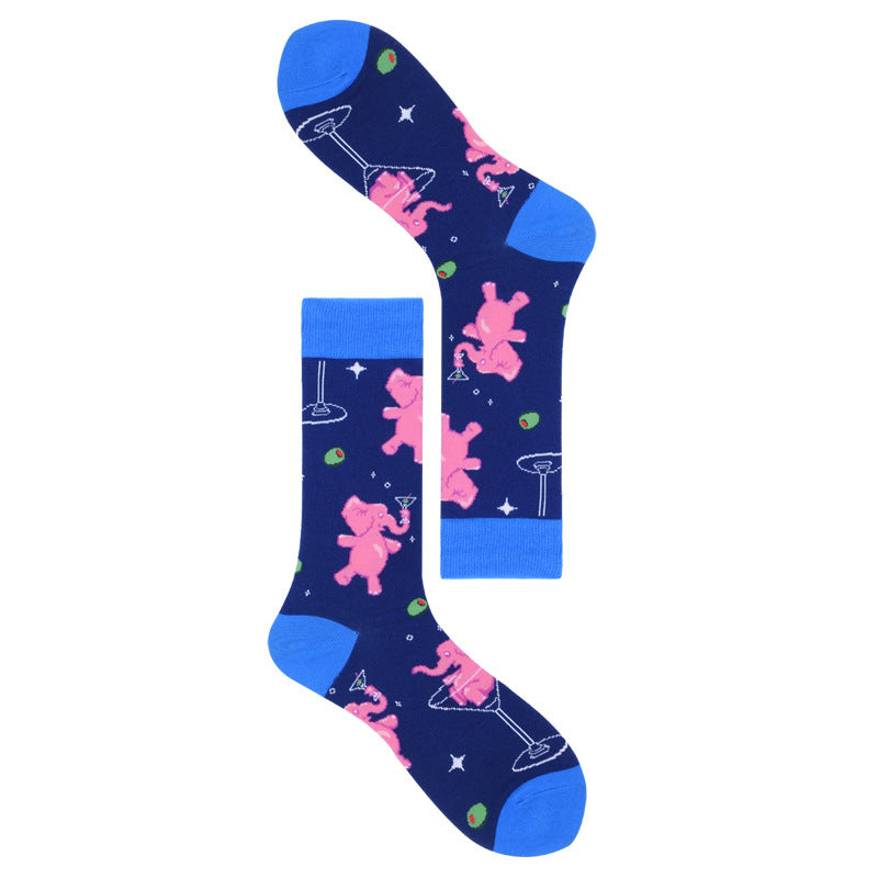 Personality Novelty Animal Series Seafood Shark Lobster Socks