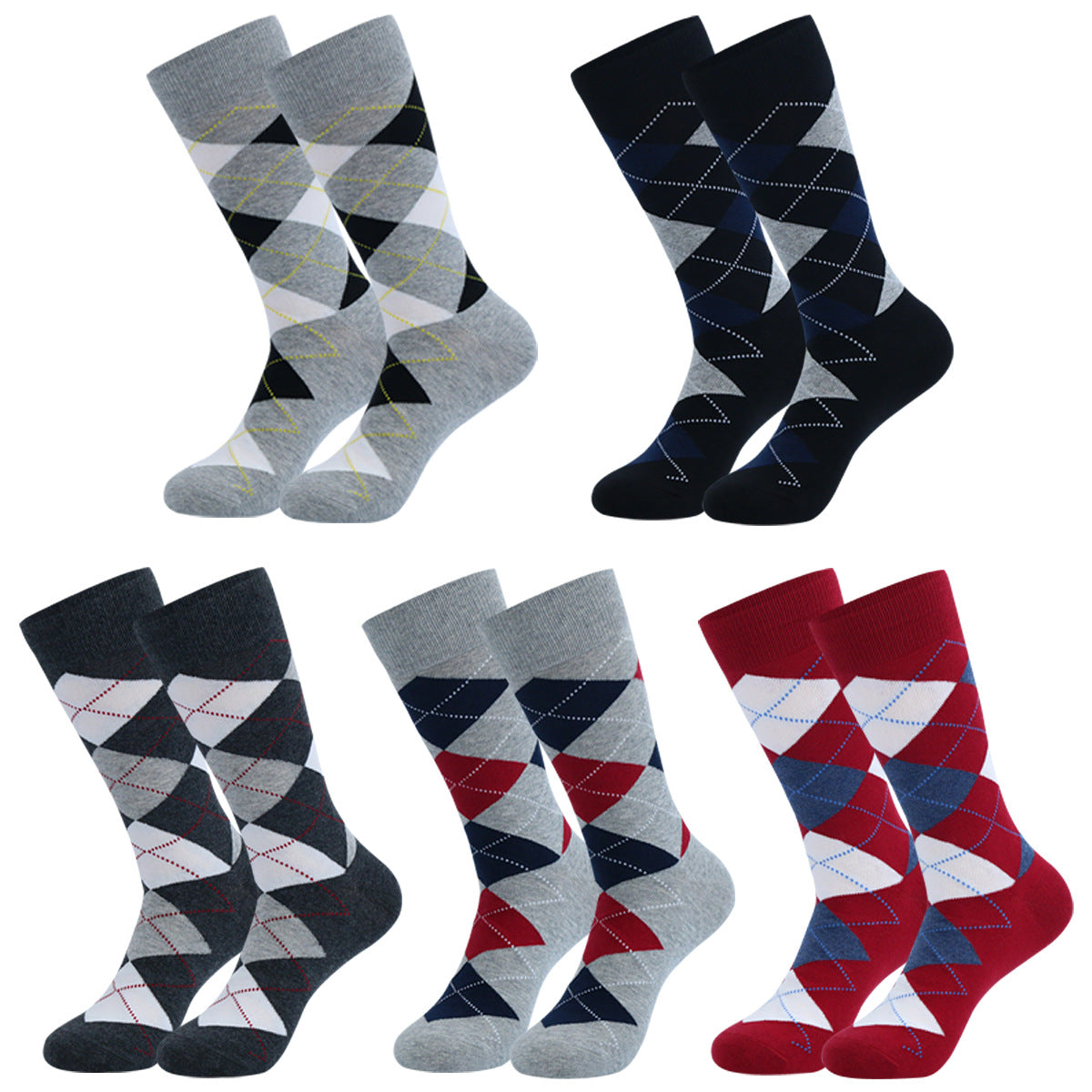 Dress Socks For Men & Women (5 Pairs/Pack)