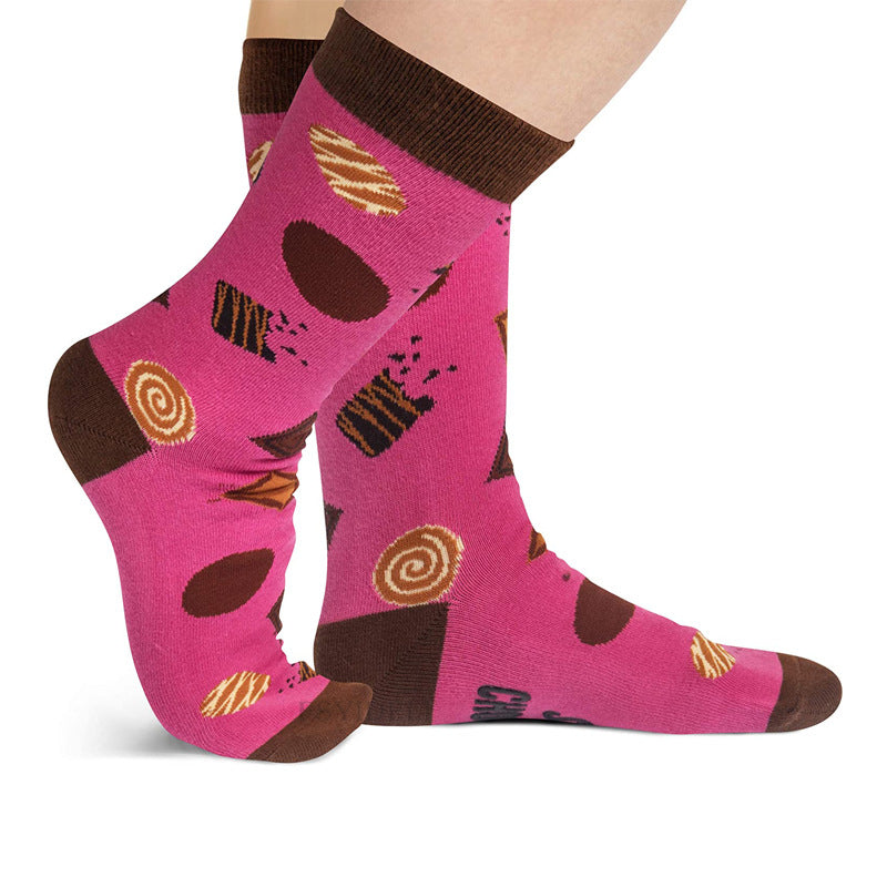 "IF YOU CAN READ THIS"Cartoon Alphabet Christmas Socks