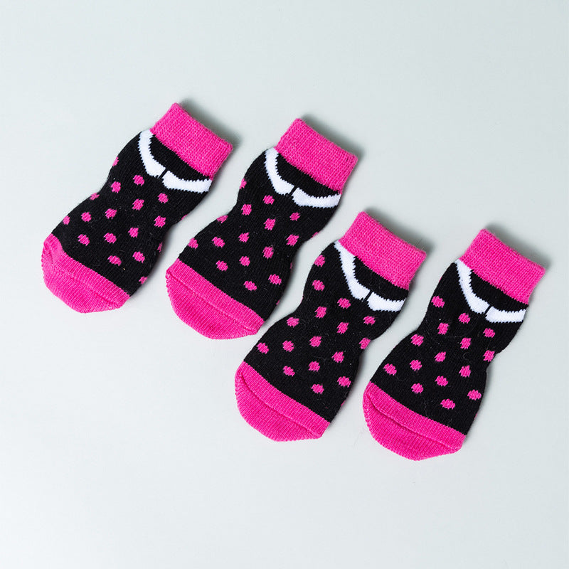 Pet Non-slip Small Puppy Anti-scratch Feet Socks