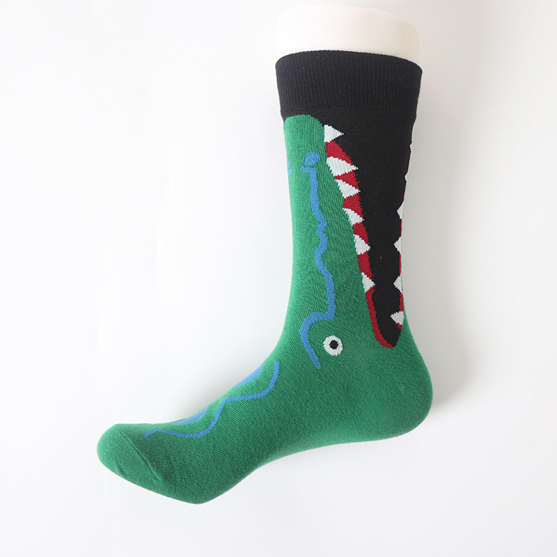 Animal Crocodile Socks Cotton