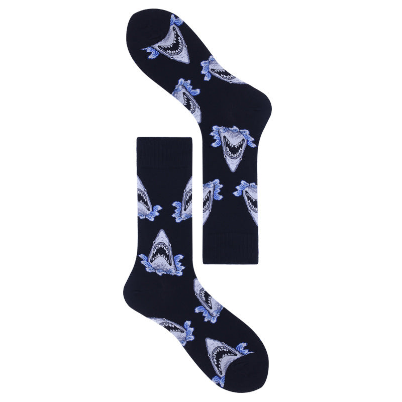 Personality Novelty Animal Series Seafood Shark Lobster Socks