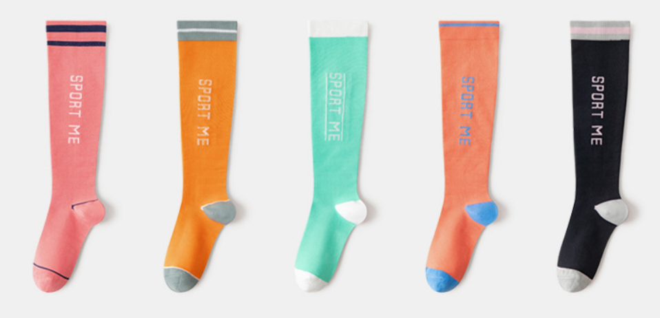 Sports muscle compression socks women's professional fitness running rope skipping pressure socks