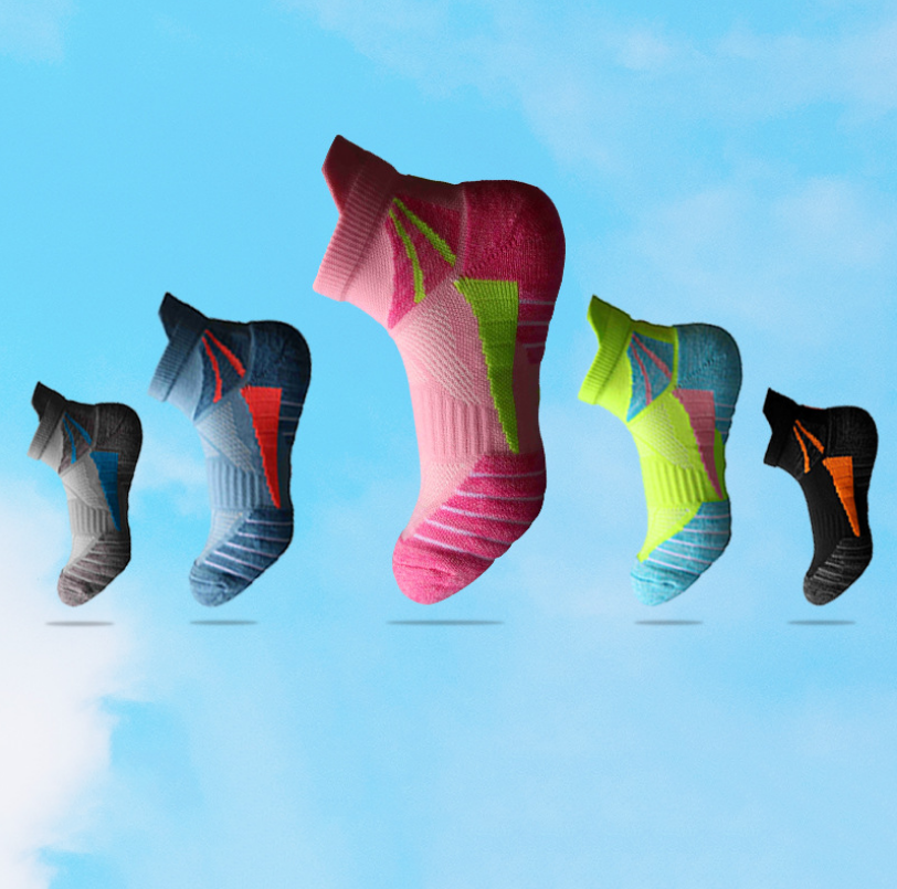 Womens Running Socks Sports Socks Ankle Socks Running Athletic Cushioned Socks (5 Pairs/Pack)