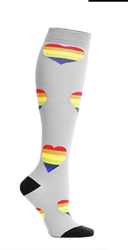 Hearts Compression Socks 20-30 mmHg for Circulation, Swelling & Energy
