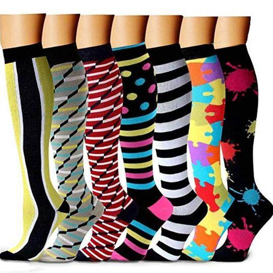 Best Compression Socks 7 Pairs for Women & Men-Workout And Recovery/Pack#2