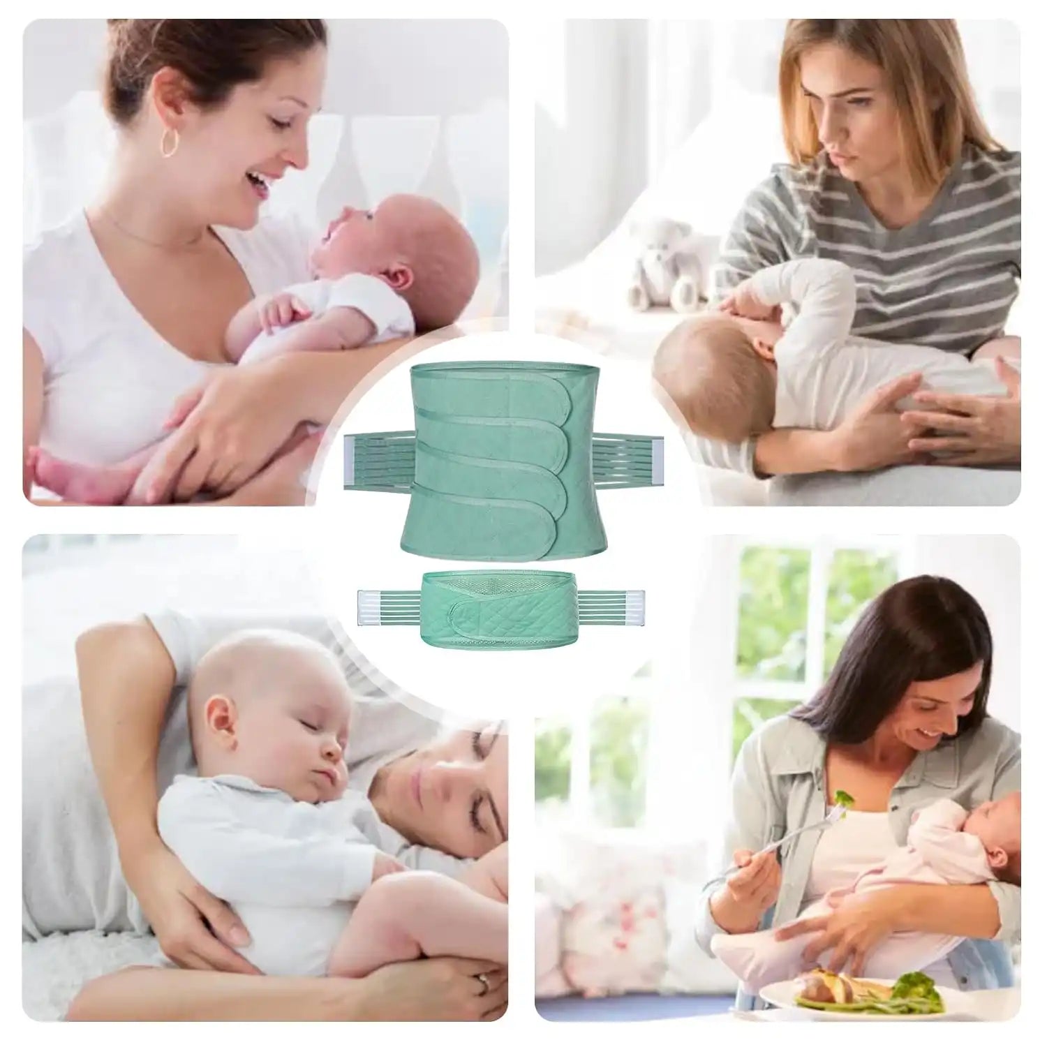 3-in-1 Postpartum Support Belt: Belly, Waist & Pelvis Recovery for New Moms