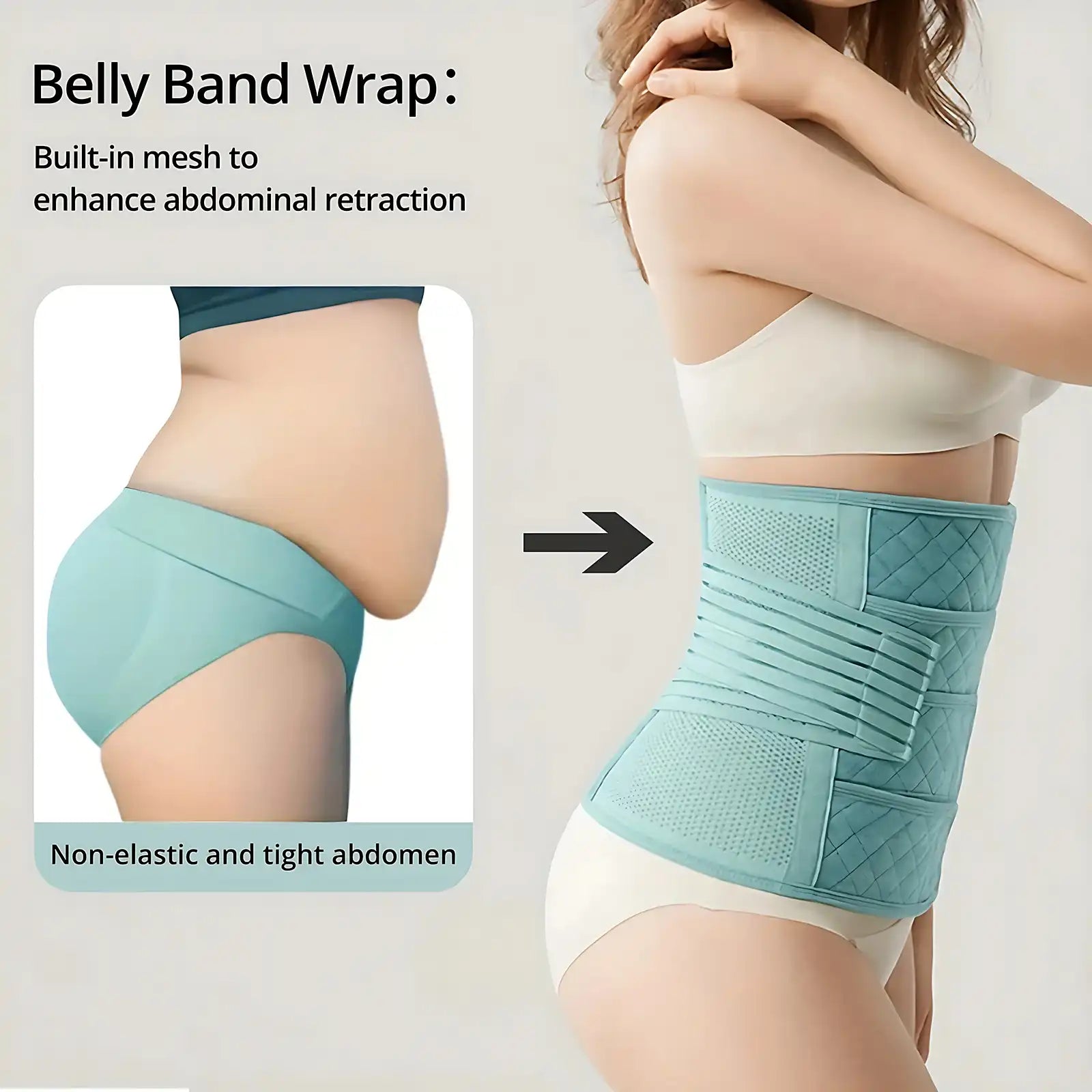 3-in-1 Postpartum Support Belt: Belly, Waist & Pelvis Recovery for New Moms