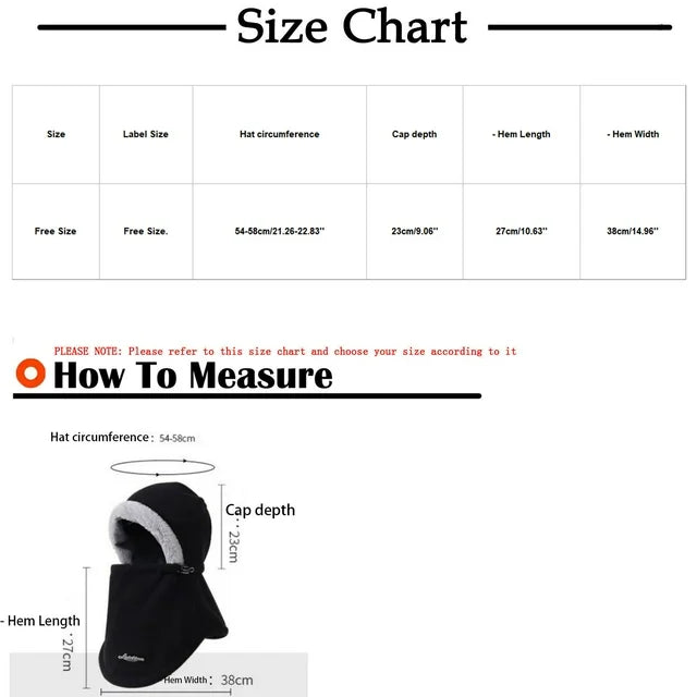 3-in-1 Unisex Thermal Beanie with Earmuffs & Face Mask for Skiing, Running, Cycling