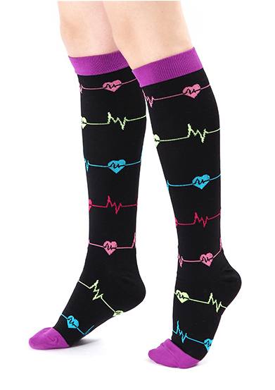 Designer Compression Socks 20-30 mmHg Support Stockings for Circulation, Swelling & Energy