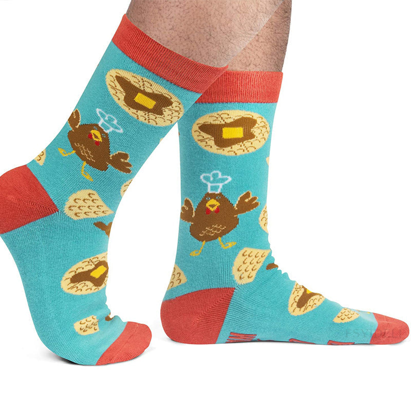 "IF YOU CAN READ THIS"Cartoon Alphabet Christmas Socks