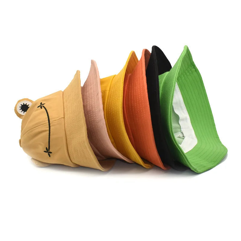 3D Frog Bucket Hat for Men and Women