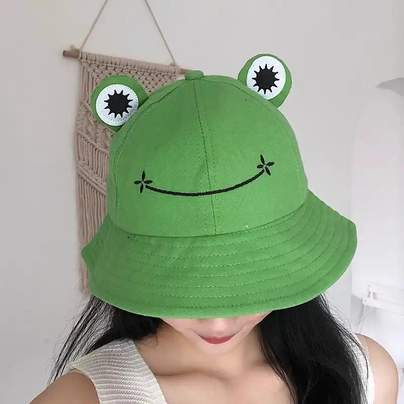 3D Frog Bucket Hat for Men and Women
