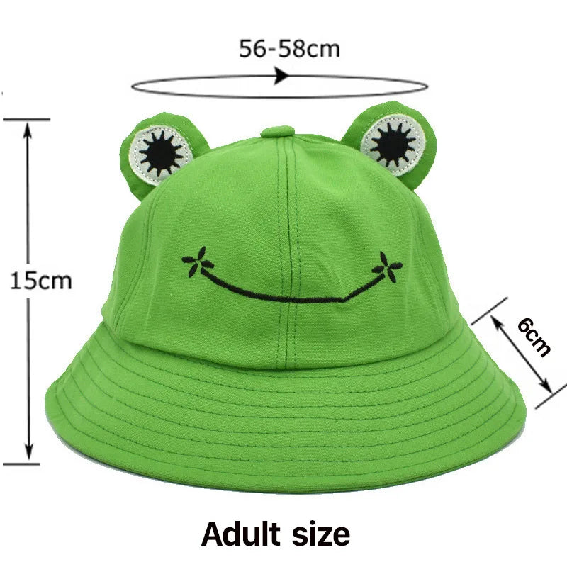 3D Frog Bucket Hat for Men and Women