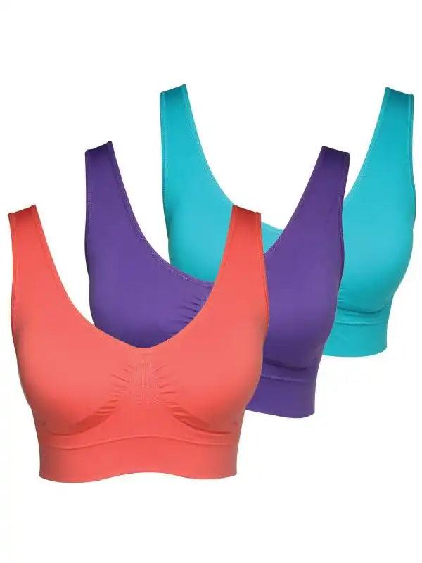 3PC Ultra-Comfy Seamless Support Bra