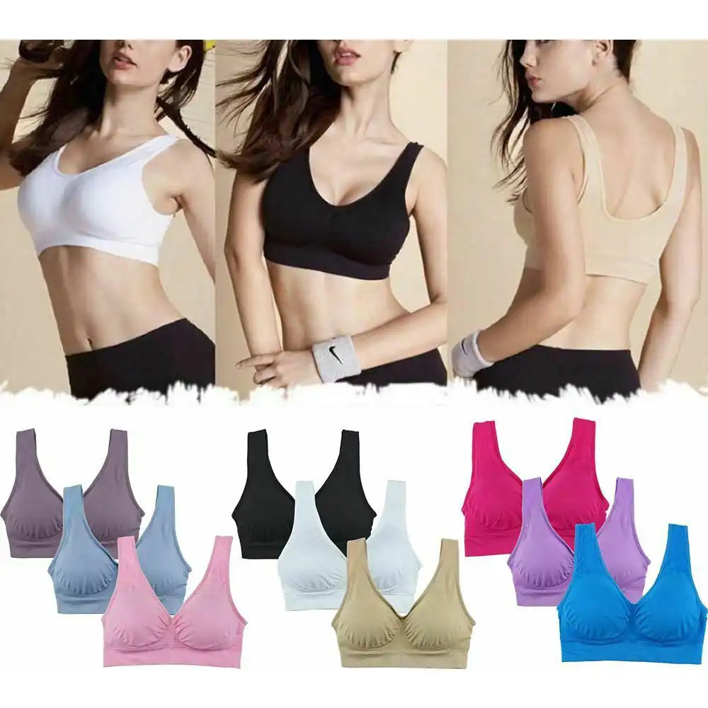 3PC Ultra-Comfy Seamless Support Bra