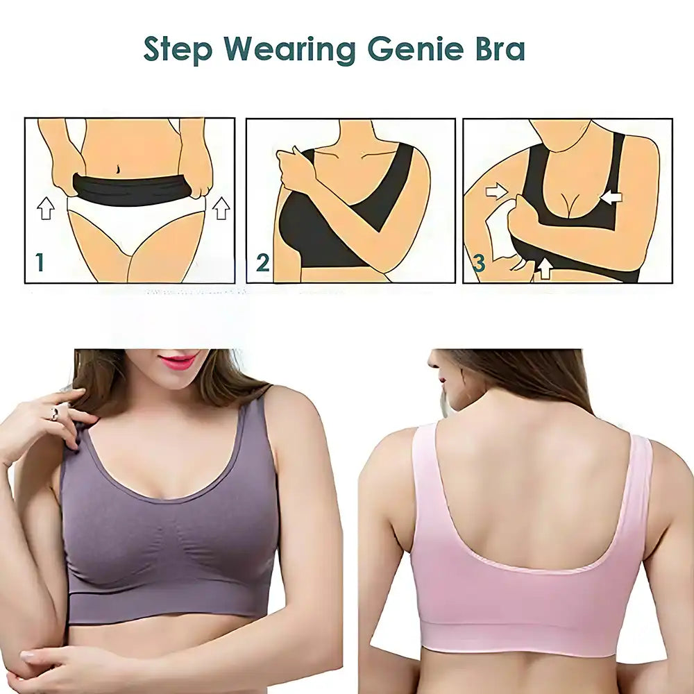 3PC Ultra-Comfy Seamless Support Bra