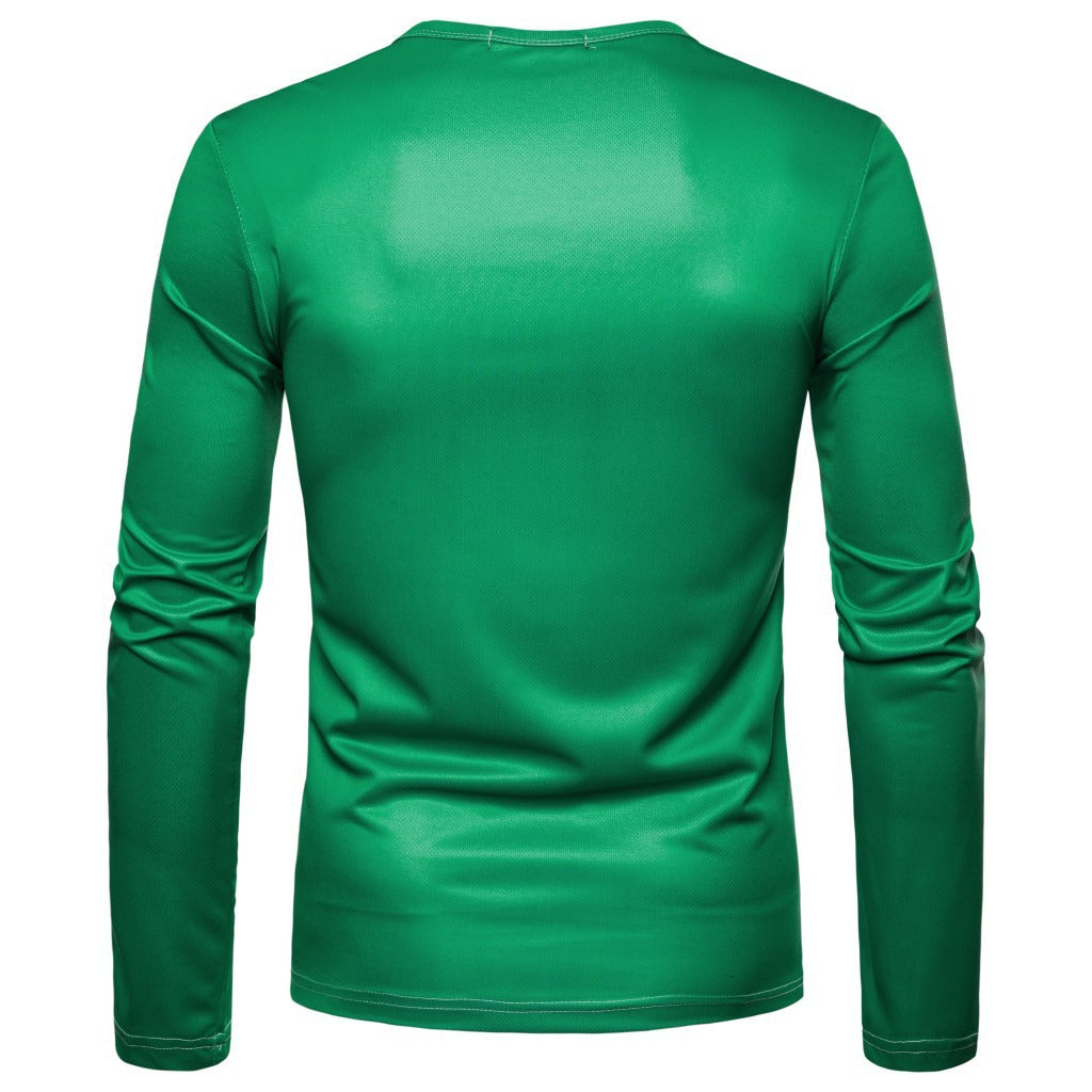 3D Personality Print Genderless Ugly Christmas Long Sleeve T-Shirt