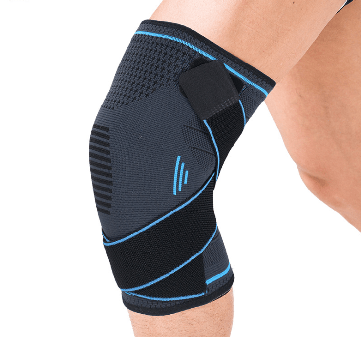 Knee Brace Compression Sleeve with Stabilizer Straps Meniscus Patella Support