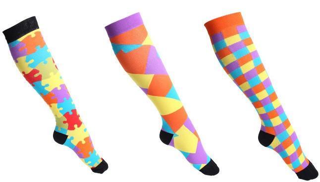Fun Compression Socks 20-30 mmHg Support Stockings for Circulation, Swelling & Energy