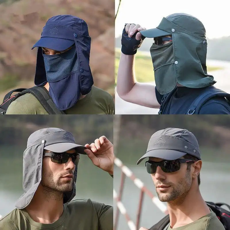 3 in 1 UV Protection Sun Hat Quick Dry Fishing Hat