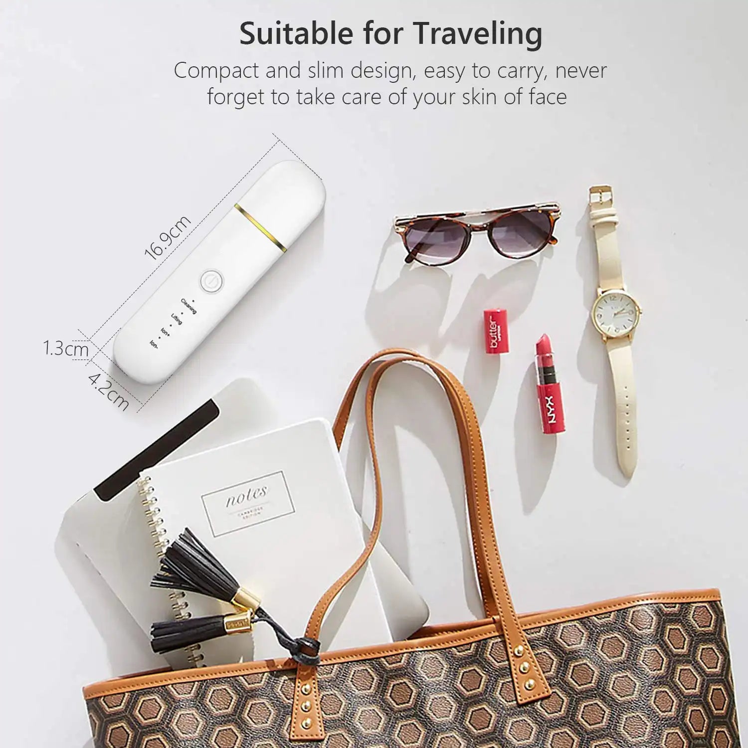 4-Speed Ultrasonic Facial Cleanser - Rechargeable Exfoliating Device