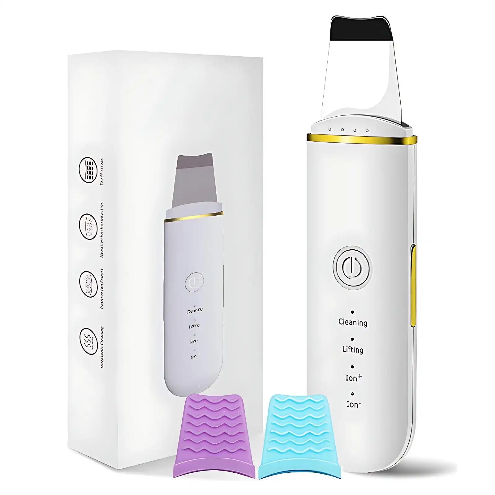 4-Speed Ultrasonic Facial Cleanser - Rechargeable Exfoliating Device