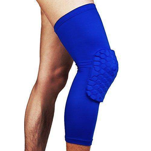 Padded Compression Knee Sleeves - Basketball & Wrestling HexPads!