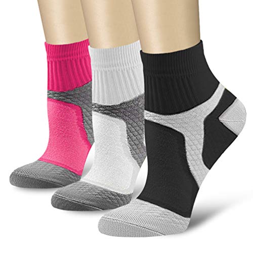 Compression Socks for Women & Men Circulation 15-20 mmHg is Best for Athletic Running Cycling