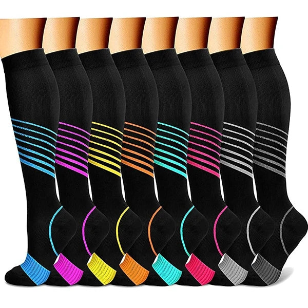 Best Compression Socks Support 15-30mmHg for Women & Men 8 Pairs-Workout and  Recovery.