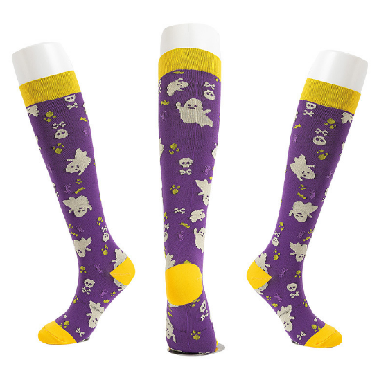 The Latest Halloween Compression Socks Support 20-30mmHg-For Men and Women-Workout And Recovery