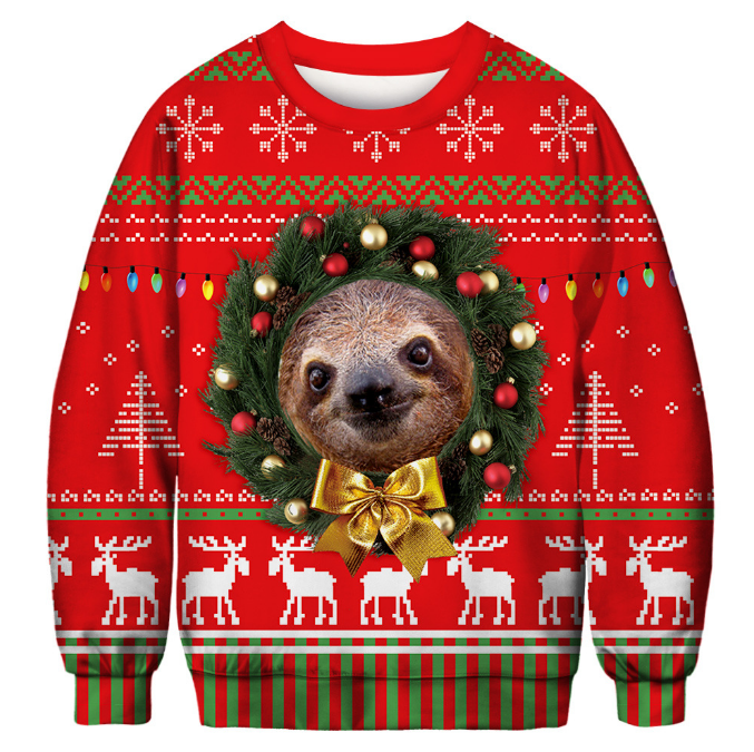 2024 Ugly Christmas Sweater  Men & Women Long Sleeve Pullover Hoodies Casual Unisex Sweatshirts