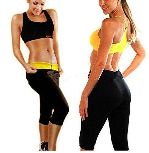 Sauna Pants Sweat Waist Slimming Weight Loss Hot Shaper Fat Burn Capris