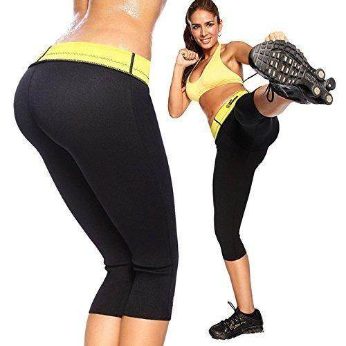 Sauna Pants Sweat Waist Slimming Weight Loss Hot Shaper Fat Burn Capris