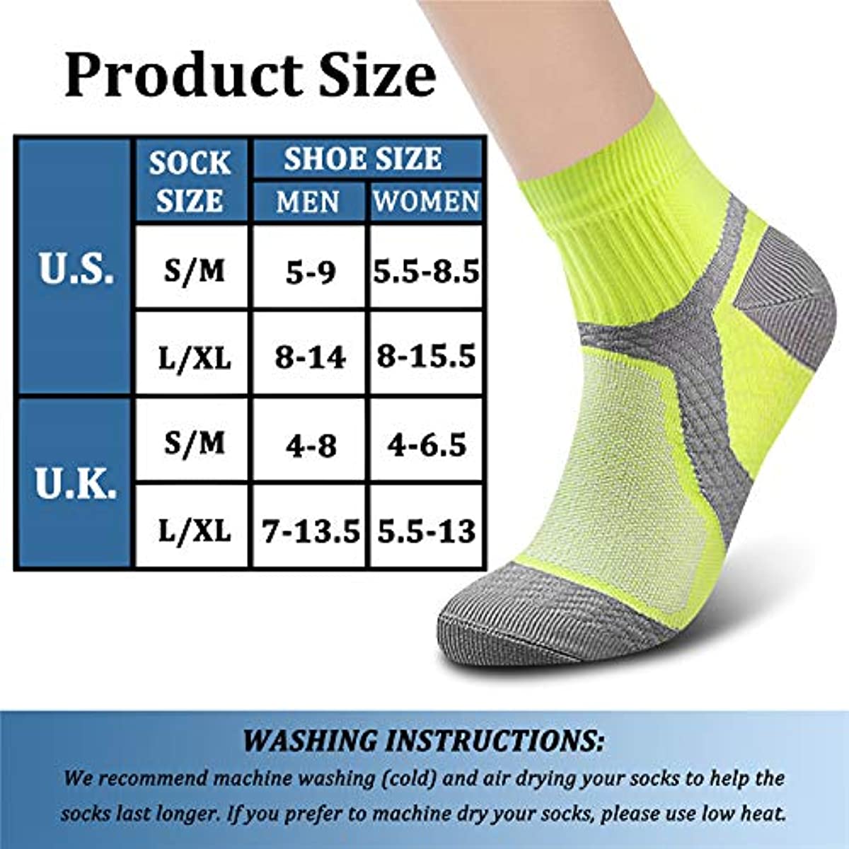 Compression Socks for Women & Men Circulation 15-20 mmHg is Best for Athletic Running Cycling