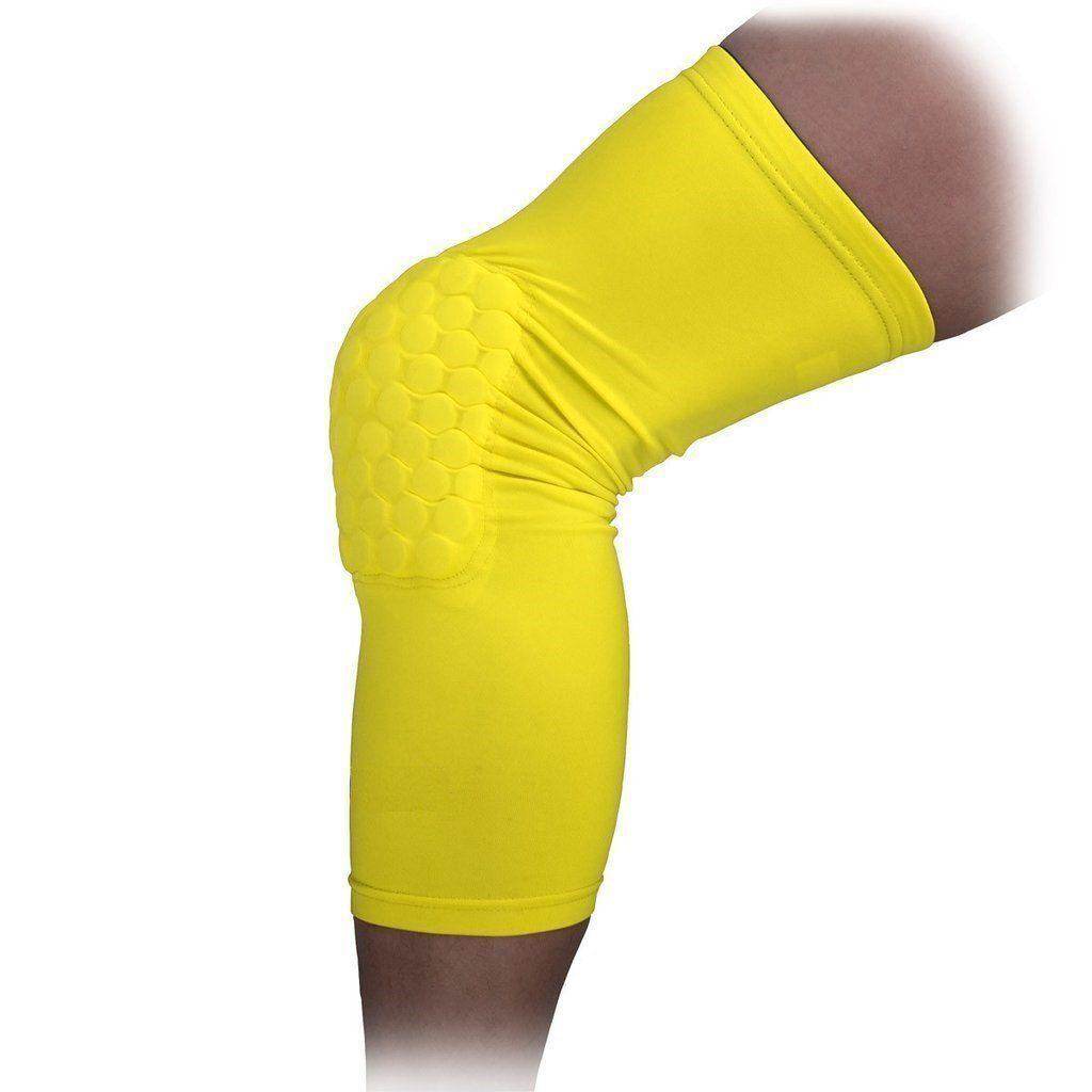 Padded Compression Knee Sleeves - Basketball & Wrestling HexPads!