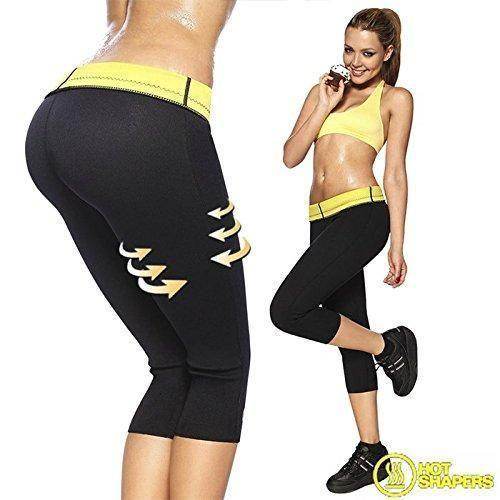 Sauna Pants Sweat Waist Slimming Weight Loss Hot Shaper Fat Burn Capris
