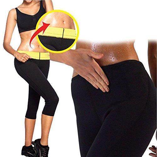 Sauna Pants Sweat Waist Slimming Weight Loss Hot Shaper Fat Burn Capris