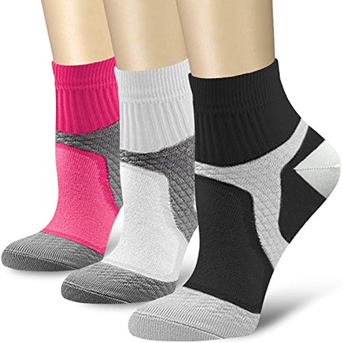 Compression Socks for Women & Men Circulation 15-20 mmHg is Best for Athletic Running Cycling