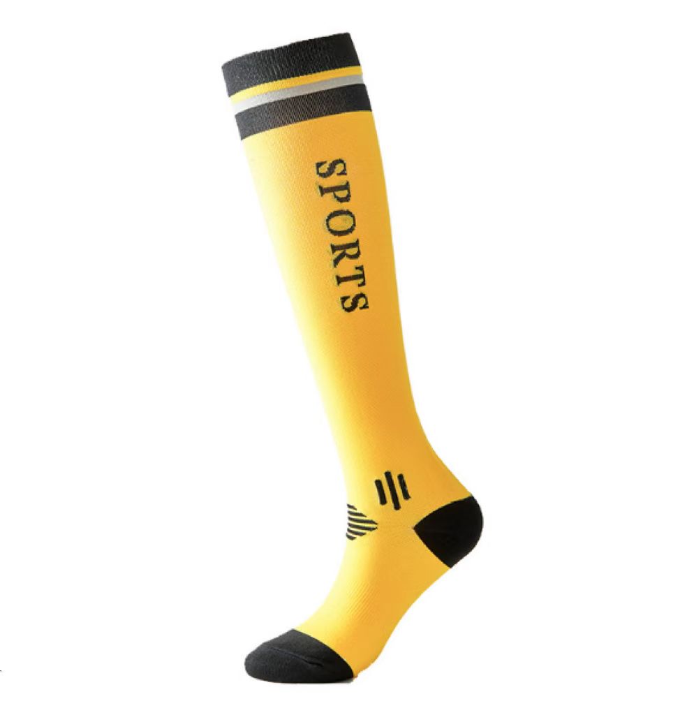 Multicolor optional men's and women's letters long tube sports compression socks