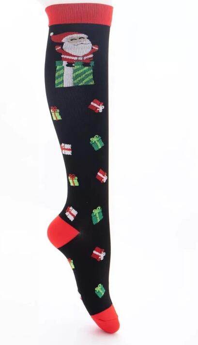 The Latest Christmas Compression Socks Support 20-30mmHg-For Men and Women-Workout And Recovery