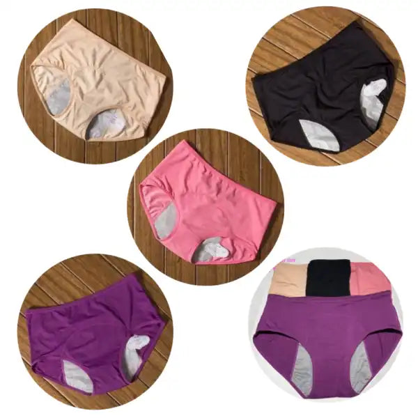 5 pcs Ultra-Absorbent Leak Proof Panties Incontinence Underwear