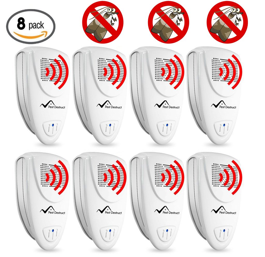 Ultrasonic Moth Repeller - PACK of 8 - Get Rid Of Pantry Moths In 48 Hours