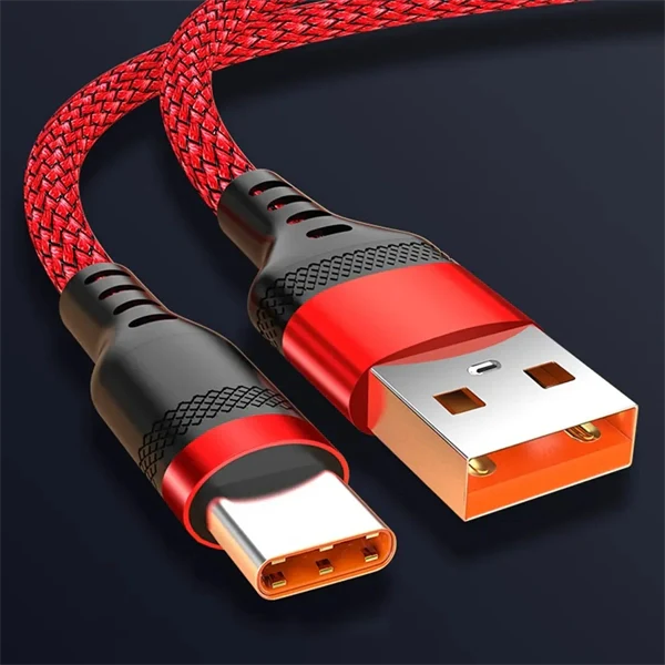 6A USB C To Type C Cable PD Fast Charger Cable Extension 1M 1.5M 2M 3M 5M 8M Knit Data Cord