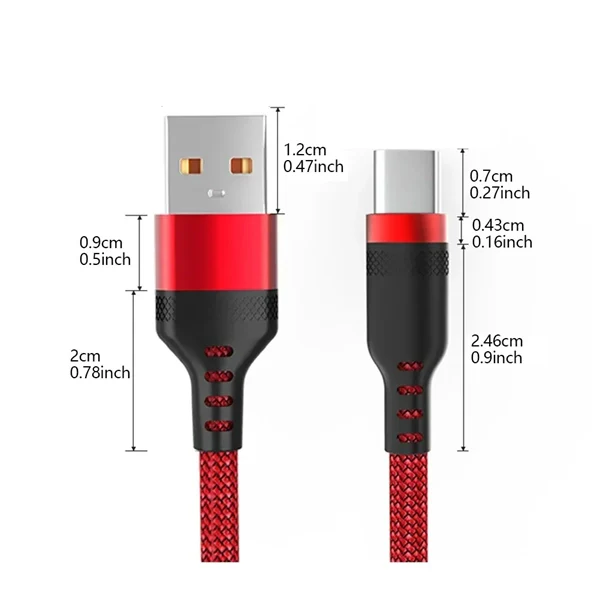 6A USB C To Type C Cable PD Fast Charger Cable Extension 1M 1.5M 2M 3M 5M 8M Knit Data Cord