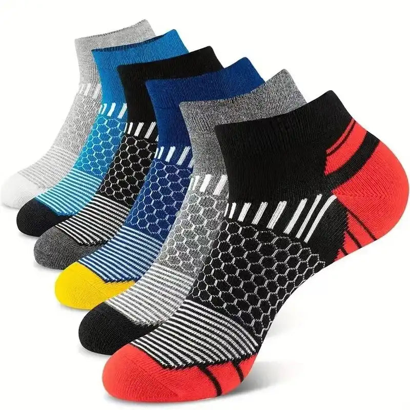 6 Pairs Men's Moisture-Wicking & Anti-Odor Athletic Socks