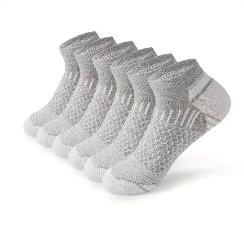 6 Pairs Men's Moisture-Wicking & Anti-Odor Athletic Socks
